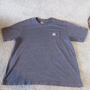 CARHARTT TSHIRT WORKWEAR GRAY WITH POCKET SIZE 2XL ORIGINAL FIT